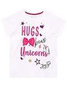 JoJo Siwa Camiseta de Manga Corta para niñas Unicornio Multicolor 9-10 Años