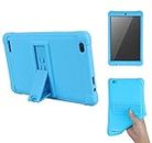 Onn 7 inch Tablet Model: 100015685 / 100005206 / 100026191 Case, [Kickstand] Shockproof Silicone Case Cover + PC Tablet Bracket Stand Case for Onn 7" Tablet (Blue)