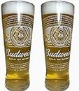 Official Budweiser 2020 Nucleated (King of Beers) Pint Glass - Twin Pack x 2