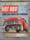 1967 April Hot Rod Magazine NHRA/AHRA Winter Meet 427 cabezales de aluminio Chevy