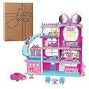 Disney Junior Minnie Mouse Ultimate Mansion 22-inch Playset with Bonus Figures, 23-Piece Toy Figures and Playset, Officially Licensed Kids Toys for Ages 3 Up, Gifts and Presents, Amazon Exclusive