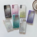 Case For Samsung Galaxy S23 S22 S21Ultra A21s A32 Glitter Clear Shockproof Cover