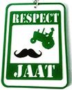 GXYS Double-Side Respect JAAT for Rear View Mirror Interior of Car Hanging Ornament (Pack of 1)
