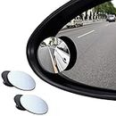 YOTINO Acrylonitrile Butadien Styrene 360 ° Rotatable Adjustable HD Wide Angle Convex Blind Spot Mirror for Cars, SUV, Vans, Trucks, Motorbike and More | Right and Left blind spot mirros | ( Set of 2)