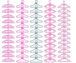 Accessories Hangers Doll Clothes Lot Plastic Hanger 60 Pcs 11.5 inch for Girls