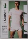 Lacoste Essentials 3 Pack White Slim Fit Crew Neck T-shirts Tee Cotton NWT
