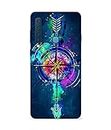 Silence Printed Arrow Cardinal Direction Designer Mobile Hard Back Case Cover for Samsung Galaxy A9 2018 -Protective Smartphone Cover