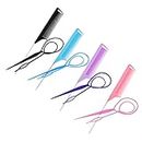 FOMIYES 4 Sets Styling Tools Appliances Hair Gems for Women Ponytail Maker Bun Maker Hair Jewelry for Braids Hair Parting Comb Braid Ponytail Girl Hair Accessories The Tail Hair Pin Abs