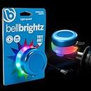 Brightz BellBrightz LED Light Up Bike Bell for Kids & Adults - Cool Kids Bike Accessories for Boys and Girls - Great Birthday Gift, Stocking Stuffer for Kids (Blue)