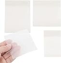 YUBX Transparent Sticky Notes Set of 3 Sizes Clear Post Self-Stick Notes 150PCS Translucent Notes Pads Writable Memo Waterproof Self-Adhesive for Reminder Planner Message School