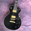 Customized Store Black LP Electric Guitar Gold Hardware Quick Shipment
