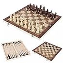 Toyfinity Game of Life Sports 11"X11" Foldable Wooden Chess Board Set| Storage for Chess Coins | Indoor & Outdoor Game | for Kids, Adults and Beginners for Chess Game | Brain Game