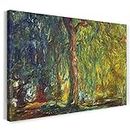 Printed Paintings Leinwand (60x40cm): Claude Monet - Trauerweide