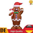 1.5m Inflatable Gingerbread Man Model Fade-Proof Inflatable Christmas Snowman