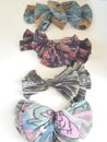 4 Pleated Children or Women's Hair Bows 3 Fall Colors 1 Spring Hair Accessories