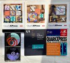 Vintage QuarkXPress 3.32 and 4.04 Upgrader CDs for MAC, Manuals + Weinmann Book