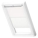 VELUX Original Roof Window Duo Blackout Blind for M08 / M38, White, with White Guide Rail