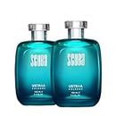 Ustraa Scuba Cologne - 100 ml x 2 - Set of 2 Perfumes | with lively, spicy and deep aquatic notes | Ideal for day occasions | Long-lasting fragrance with no gas