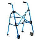 KosmoCare Premium Imported Lightweight BreEzy Folding walker | Height Adjustable Rollator Walker with wheels | Walking aids for Adult, Senior, Elderly & Handicap |