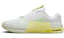 NIKE W Metcon 9, Women's Training Shoes, White Lime Blast Luminous Green, 9.5 US