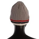 RTY Mens Grey Wool Beanie Hat One Size, Gray
