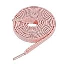 CCSOFTIME Flat Pale Pink Shoe Laces for Trainers Converse Air Force 1,Replacement Sneaker Laces for Sport Shoes,Casual Shoe,Wide 8mm Laces for Men Women Kids Adult,(1Pair-Pale Pink-110cm)