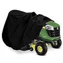 Indeed BUY Riding Lawn Mower Cover, Waterproof Tractor Cover Fits Decks up to 54",Heavy Duty 420D Polyester Oxford, Durable, UV, Water Resistant Covers for Your Rider Garden Tractor 72"L x 54"W x 46"H