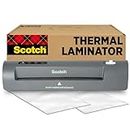 Scotch Thermal Laminator, 2 Roller System for a Professional Finish, Use for Home, Office or School, Suitable for use with Photos (TL901X), Silver/Black, TL901C