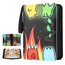Deoyibu Card Binder For Pokemon Card 4-Pocket Sleeves with 440 Cards Holder,Game Collection Binder Card Holder,Fit for TCG Yugioh Trading Sports Cards