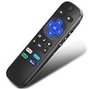 Universal Replacement Remote Compatible with Roku TV, for TCL/Hisense/Sharp/Philips/JVC/RCA/Magnavox/Sanyo/LG/Haier Roku TVs with Netflix Disney+/Hulu/Prime Video Buttons