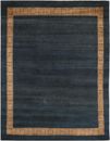 5X7 Hand-Knotted Gabbeh Carpet Tribal Nevy Blue Fine Wool Area Rug C0898