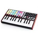 AKAI Professional APC Key 25 MK2-25-Key USB MIDI Keyboard Controller for Clip Launching with Ableton Live Lite, 40 RGB Pads and 8 Rotary Knobs