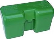 MTM 22 Round Flip-Top Rifle Ammo Box 300-375 Rem Ultra Mag, 416 Rigby (Large Mag, Green)