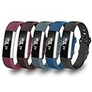 5PK Compatible for Fitbit Alta & Alta HR/Fitbit Ace Replacement Band Lightweight Breathable Wristband Strap Bracelet for Women Men Boys Girls [Small]
