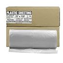 Aluf Plastics Clear All Purpose Poly Sheeting, Extra Strong, 4 mil, 20' x 100'