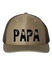Papa/Grandpa Hat Hunting Apparel/Black Text (Loden/Black)