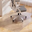 Yecaye Desk Chair Mat for Hardwood Floor, 48"×36" Office Chair Mat, PVC Computer Chair Mat, Floor Protector for Rolling Chair, Only for Hard Floor