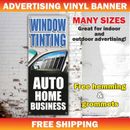 WINDOW TINTING Advertising Banner Vinyl Mesh Sign AUTO HOME BUSINESS Car Service