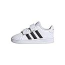 Adidas Kid's Grand Court Shoes, Footwear White/Core Black/Footwear White, 7K Regular US Infant