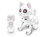 Lexibook - Power Kitty® - Ferngesteuerte Roboter-Katze, programmierbarer intelligenter Roboter, Licht, Sound, weiß/rosa - KITTY01