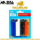 4x BULL BRAND ELECTRONIC Lighter Refillable GAS Tobacco CIGARETTE Smoking Tip UK