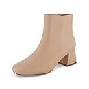 CUSHIONAIRE Women's Nexus dress heel boot +Memory Foam, Wide Widths Available, Sand 7 W